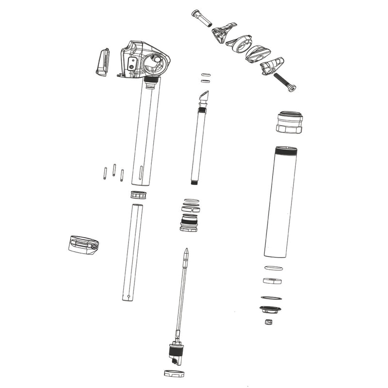 Rockshox Spare Seatpost Post Clamp Kit (Includes Clamp, Nuts & Bolts) Reverb Stealth C1 (2020)