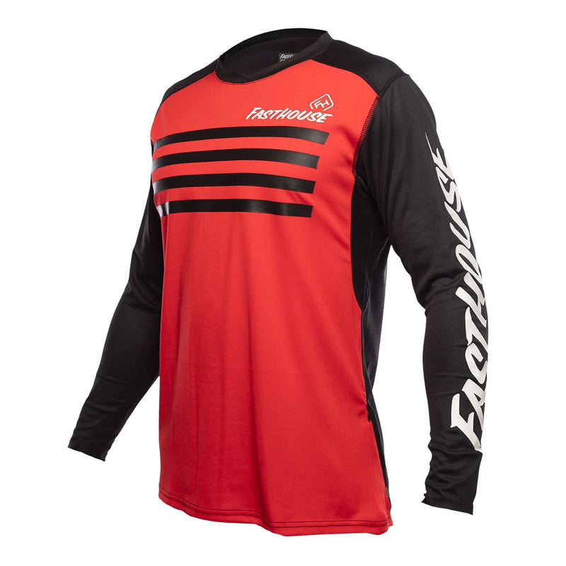 Fasthouse Alloy Stripe Jersey Ls 2021 Red XL