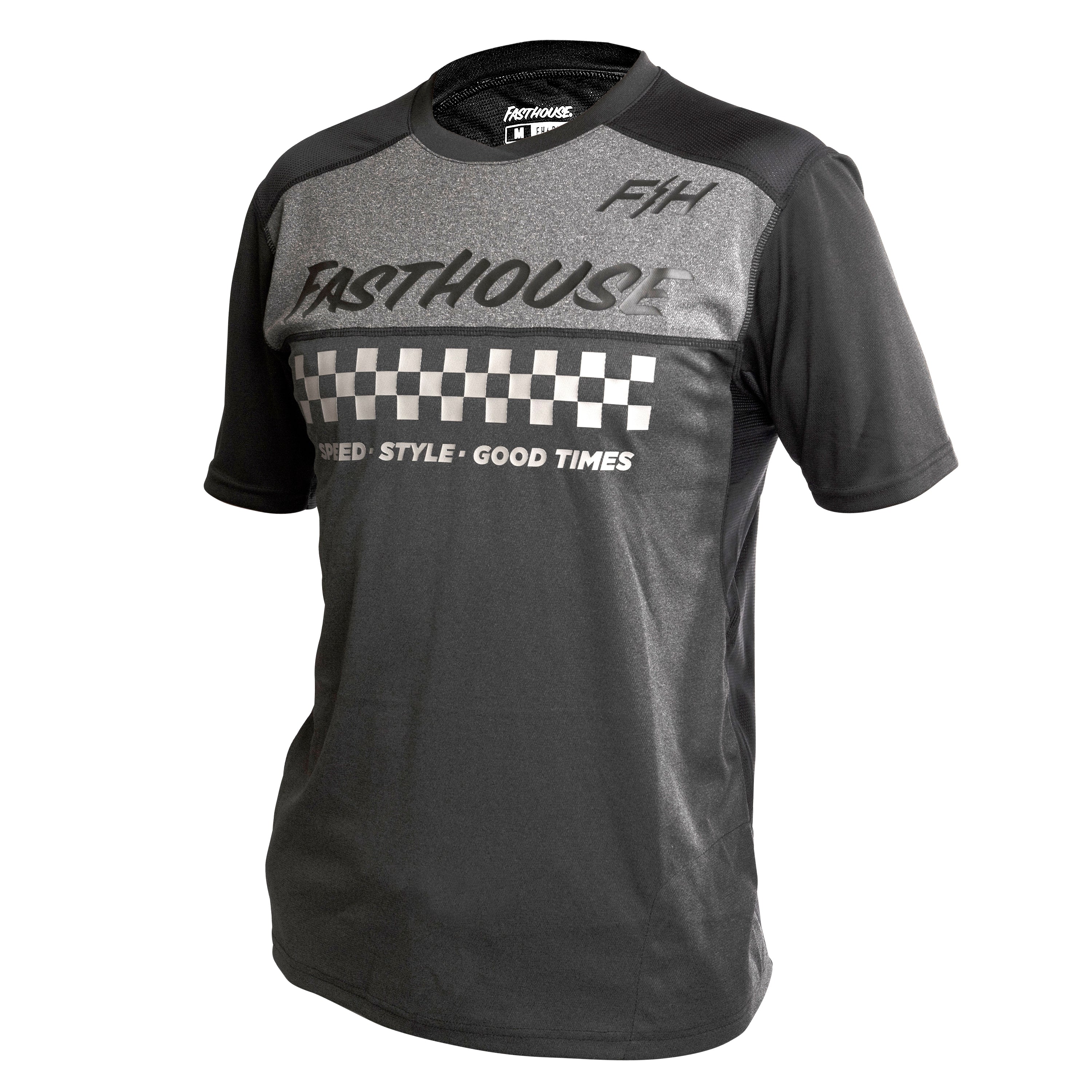 Fasthouse Alloy Mesa Short Sleeve Jersey 2022 Heather Charcoal/Black S