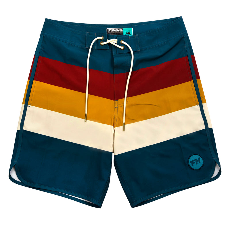 Fasthouse After Hours 18" Shorts 2022 Teal Stripe 30