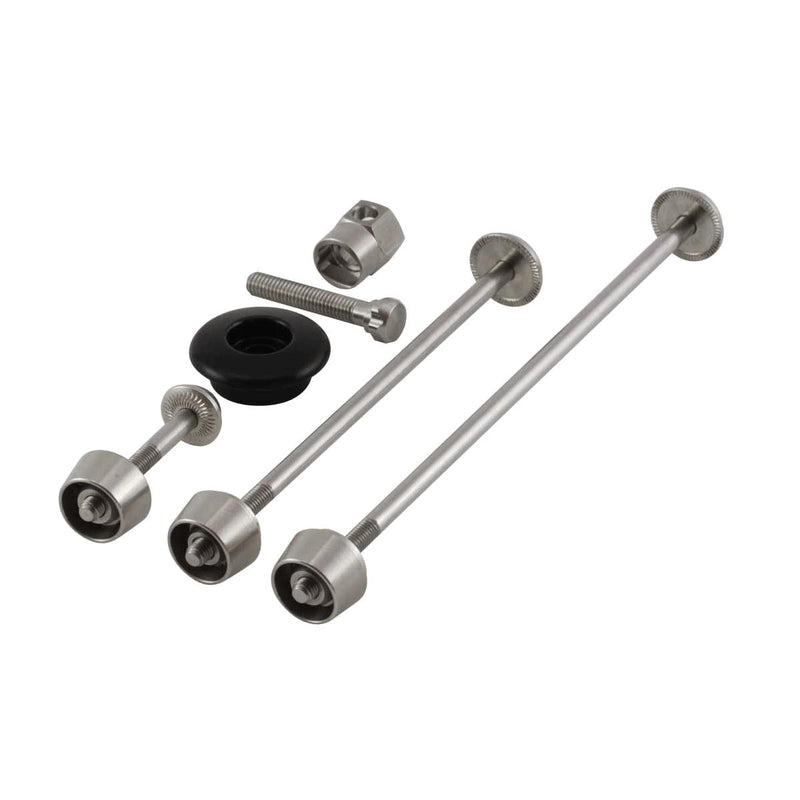 Pitlock Set 02 Front Wheel, Rear Wheel, Seat Post & Ahead Headset System Black
