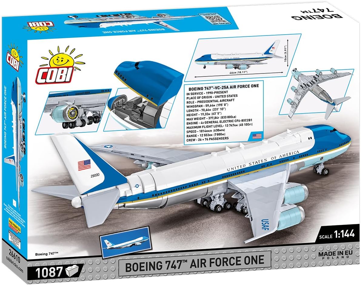 Cobi - Boeing 747 Airforce One 1087 pcs (Not For Sale In Hungary) /Toys
