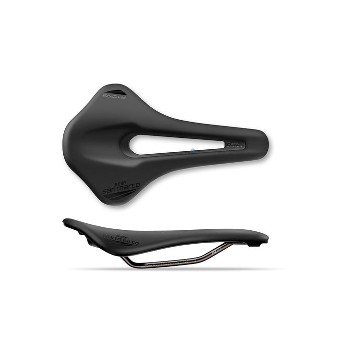 Selle San Marco Shortfit 2.0 Racing Saddle: Black/Black
