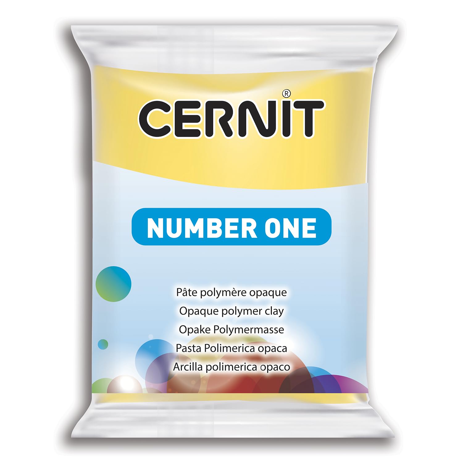CERNIT CE0900056700 Nummer eins Lehm 56 G, gelb, 7 x 5.5 x 1.5 cm