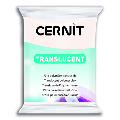 Cernit Transluzent Lehm 56g, weiß, 7 x 5.5 x 1.5 cm