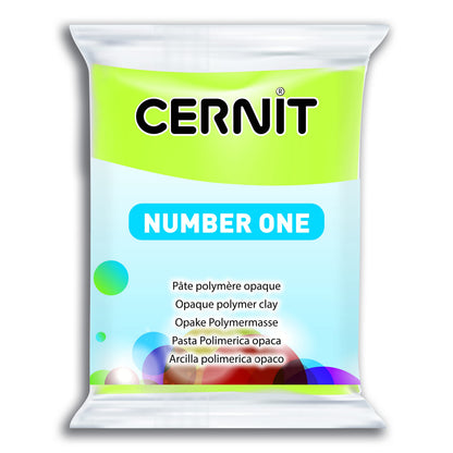 Cernit CE0900056601 Nummer eins Lehm 56g, Anisgrün