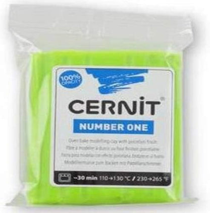 Cernit CE0900056601 Nummer eins Lehm 56g, Anisgrün