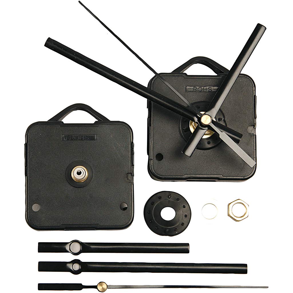 Mechanisches Uhrwerk 1 Set Schwarz