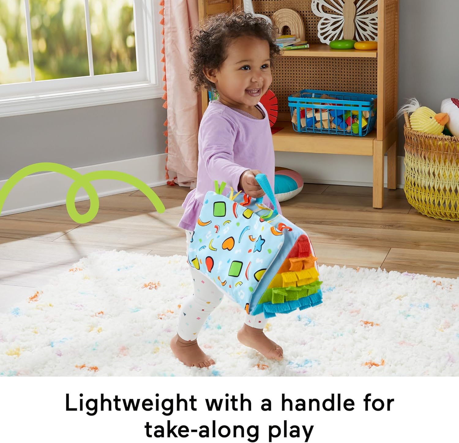Fisher-Price Baby Musical Toy, Kick & Play Soft Piano for Tummy Time with Lights & Music for Newborn to Toddler, HND54