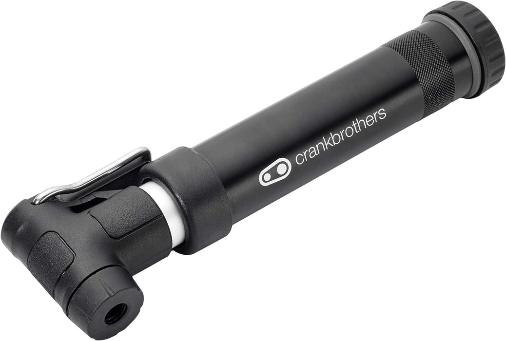 CRANKBROTHERS Gem Bike Hand Pump - Short/Long Dual Piston Pump, Presta/Schrader, High Volume and High Pressure Hand Pump
