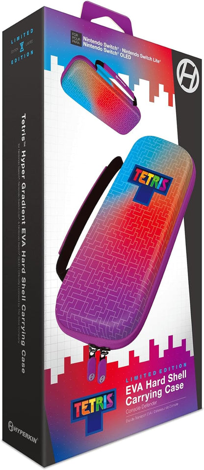 Hyperkin Tetris® - Custodia rigida in EVA per Switch®OLED, Nintendo Switch® (Hyper Gradient), Gradiente iper, Classica-incontra-moderno