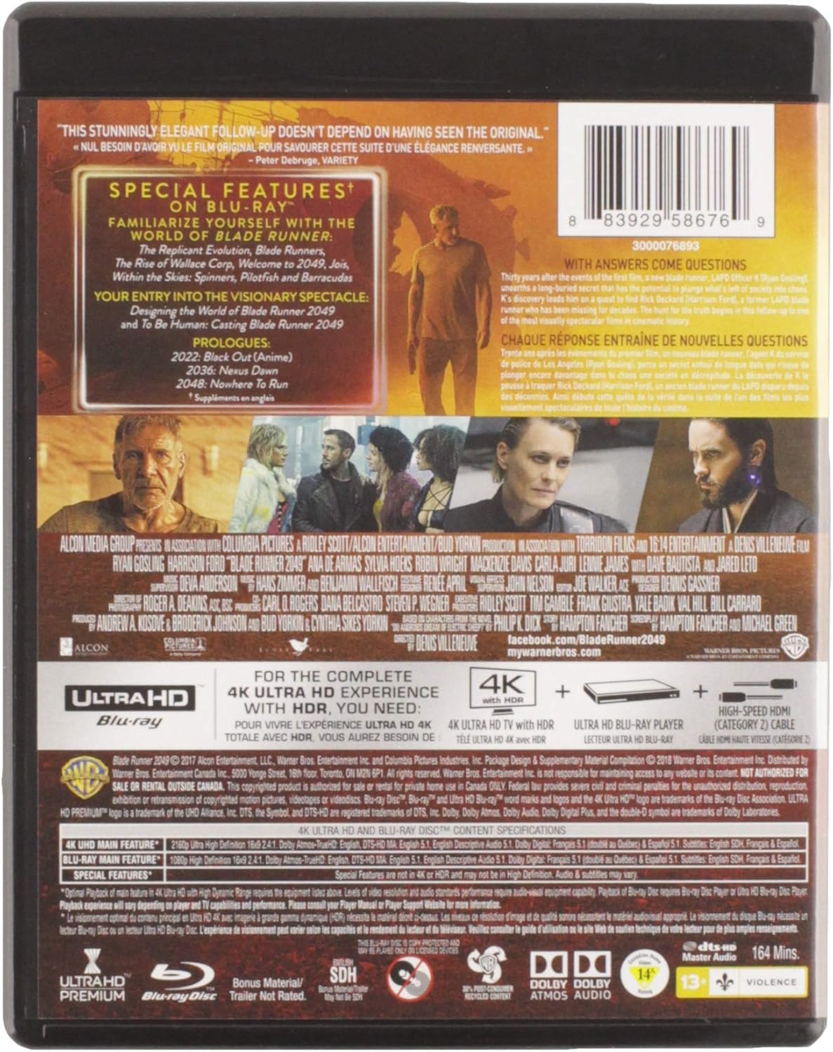 Blade Runner 2049 (BIL/4K Ultra HD + Blu-ray