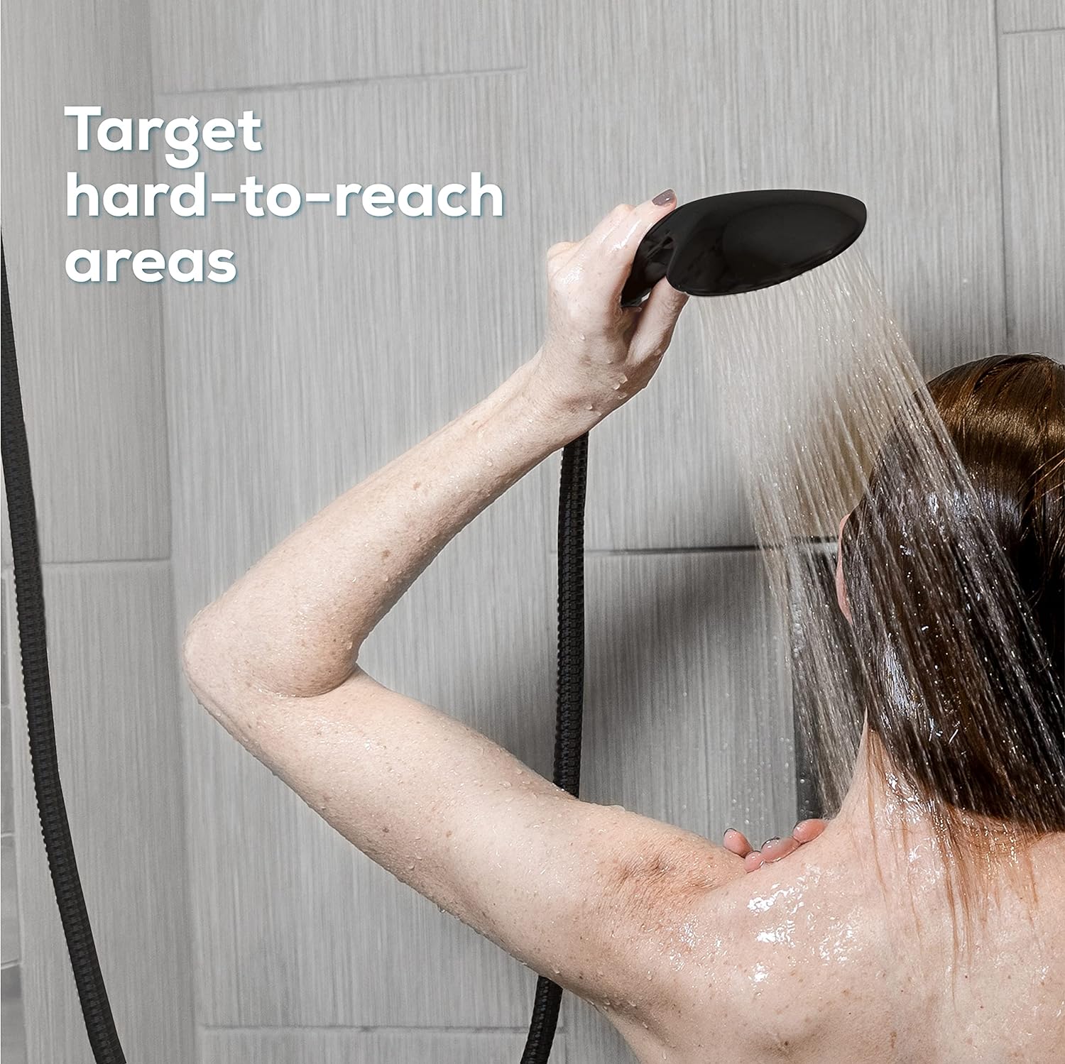 SparkPod Quick Install 79`` Shower Hose Replacement Black