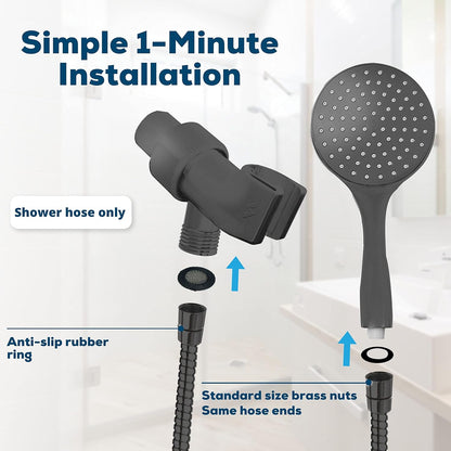 SparkPod Quick Install 79`` Shower Hose Replacement Grey