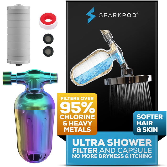 SparkPod Ultra Shower Filter (Rainbow)