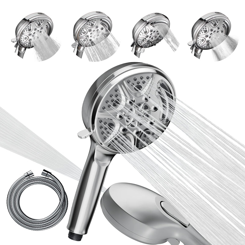 SparkPod 5`` 9 Spray Setting Shower Head with On/Off Chrome