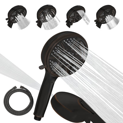 SparkPod 5`` 9 Spray Setting Shower Headwith On/Off Bronze