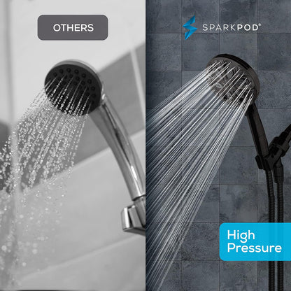 SparkPod Shower Head High Pressure and 10 Settings Bronze