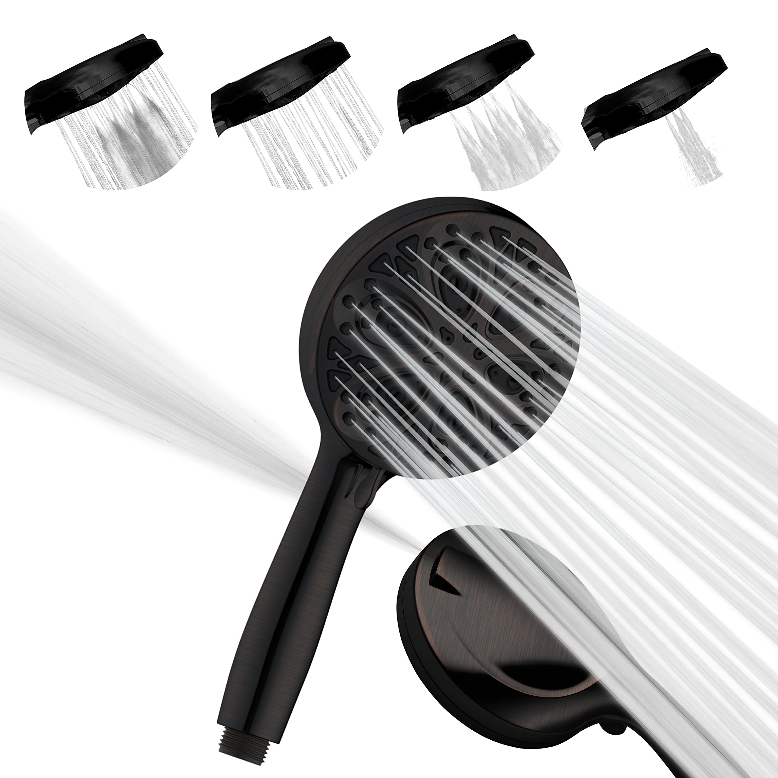 SparkPod Shower Head High Pressure and 10 Settings Bronze