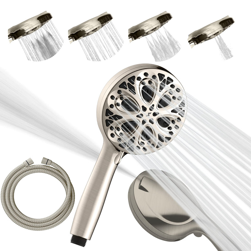 SparkPod Luxury Shower Head and Hose Set Brushed Nickel