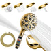 SparkPod Black Shower Head and Hose Set Matte Black
