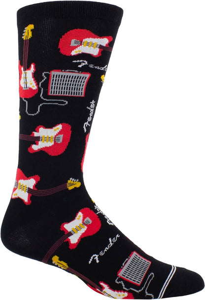 PERRI'S SOCKS - Fender® Officially Licensed Rock Band Socks, Novelty Socks for Men and Women