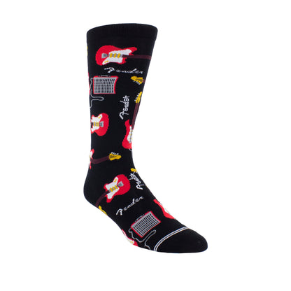 PERRI'S SOCKS - Fender® Officially Licensed Rock Band Socks, Novelty Socks for Men and Women