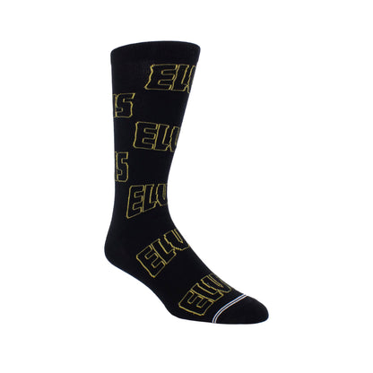 PERRI'S SOCKS - Elvis Crew Socken, Offiziell lizenzierte Rock Band Neuheit Socken, Weiche & Atmungsaktive Fun Socken für Männer & Frauen, Schwarze Geschenkbox, Medium