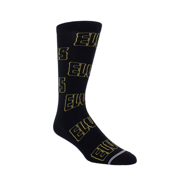 PERRI'S SOCKS - Elvis Crew Socken, Offiziell lizenzierte Rock Band Neuheit Socken, Weiche & Atmungsaktive Fun Socken für Männer & Frauen, Schwarze Geschenkbox, Medium