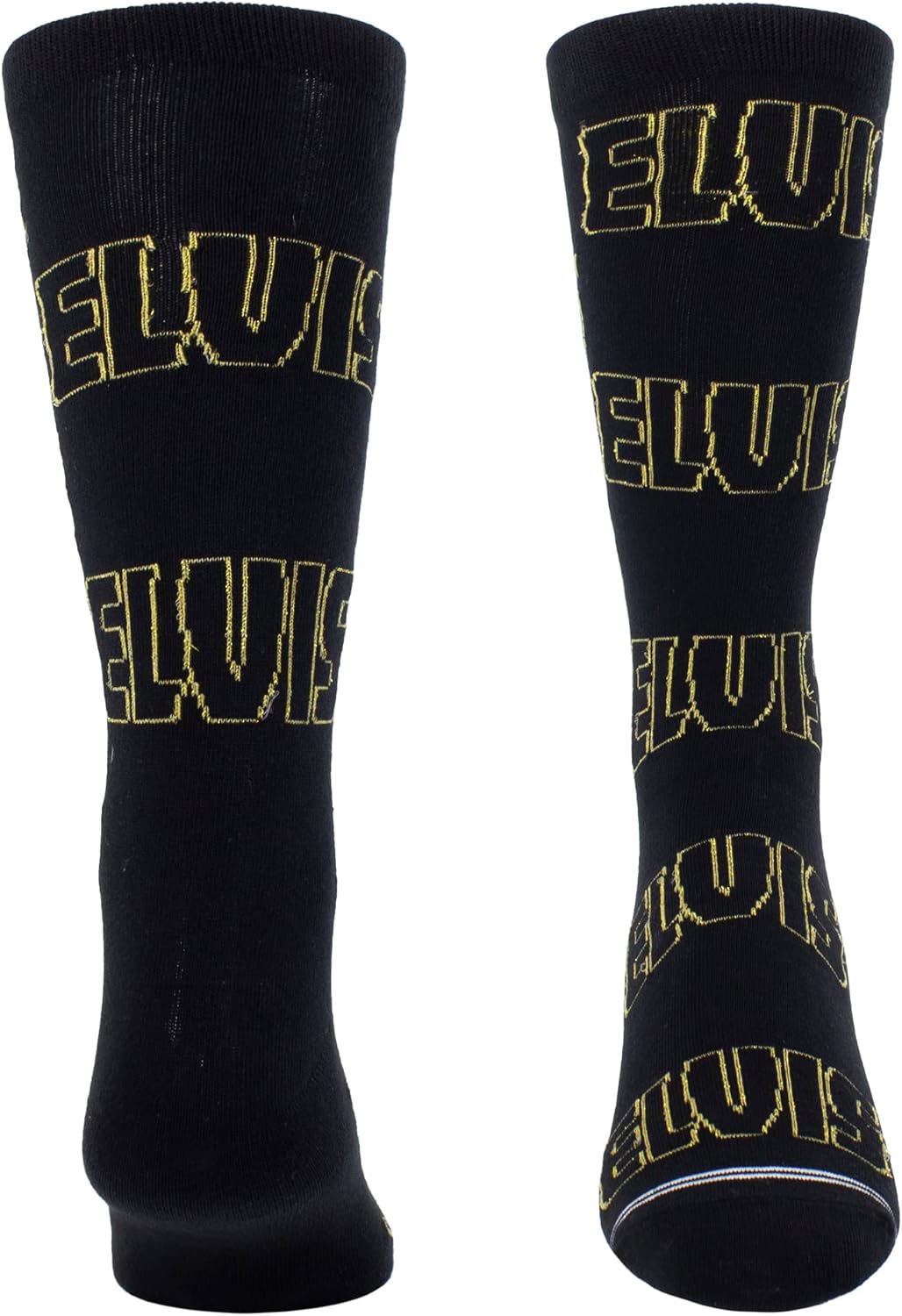 PERRI'S SOCKS - Elvis Crew Socken, Offiziell lizenzierte Rock Band Neuheit Socken, Weiche & Atmungsaktive Fun Socken für Männer & Frauen, Schwarze Geschenkbox, Medium