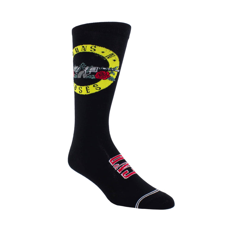 Guns N’ Roses Short Crew Socks, Officially Licensed Rock Band Novelty Socks, Premium Cushioned Socks for Men and Women