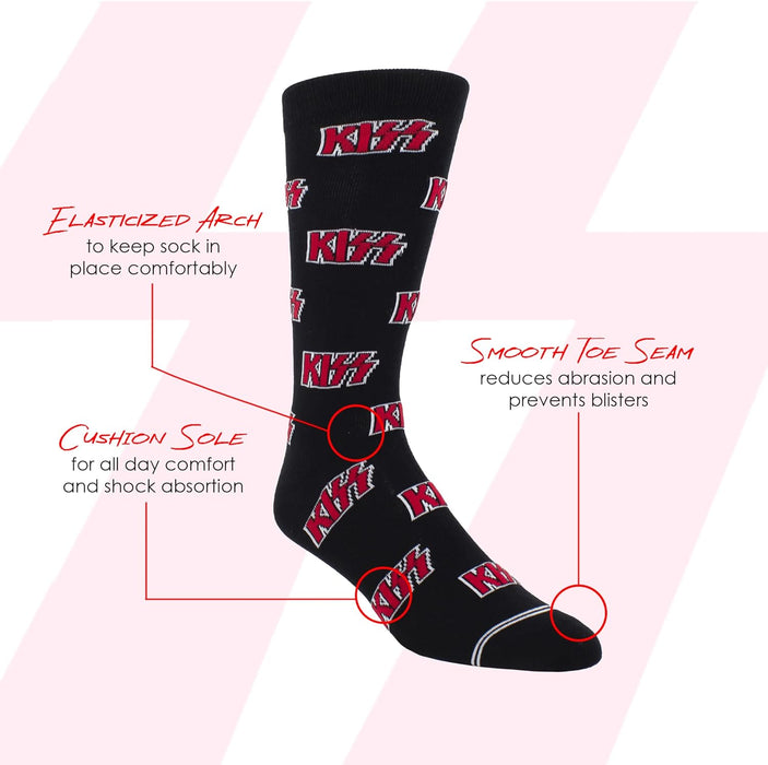 Licensed- KISS Presley Socks, Socks for Men and Women