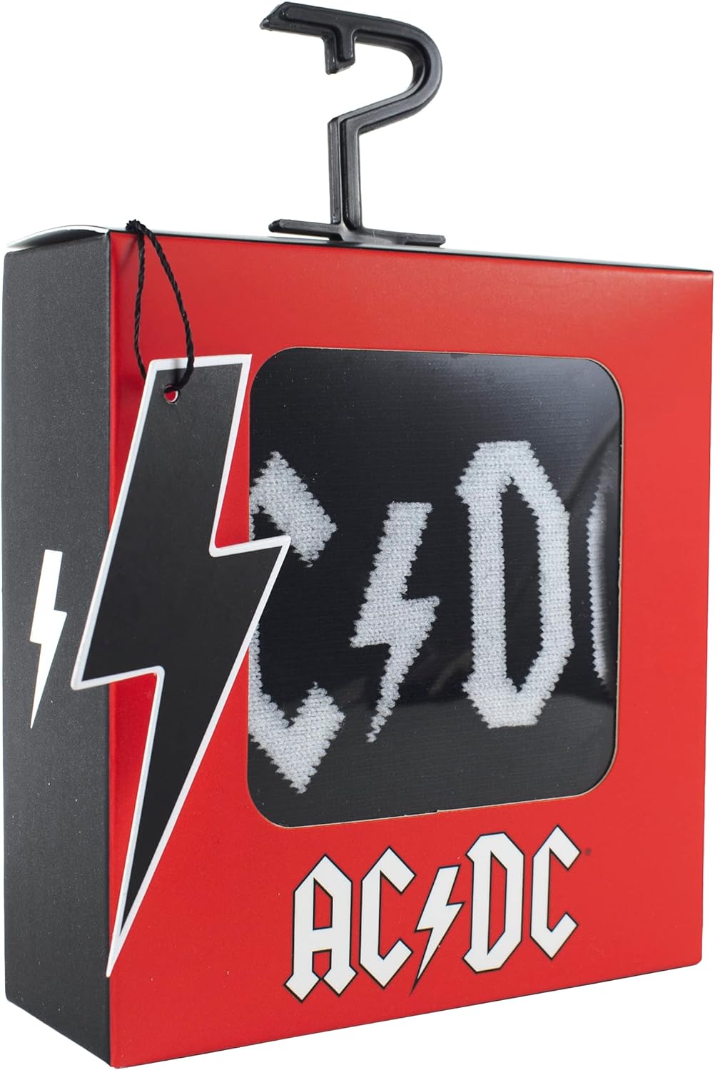 PERRI'S SOCKS - ACDC Premium Crew Socks, Officially Licensed Rock Band Novelty Socks, Cushioned Fun Socks for Men & Women