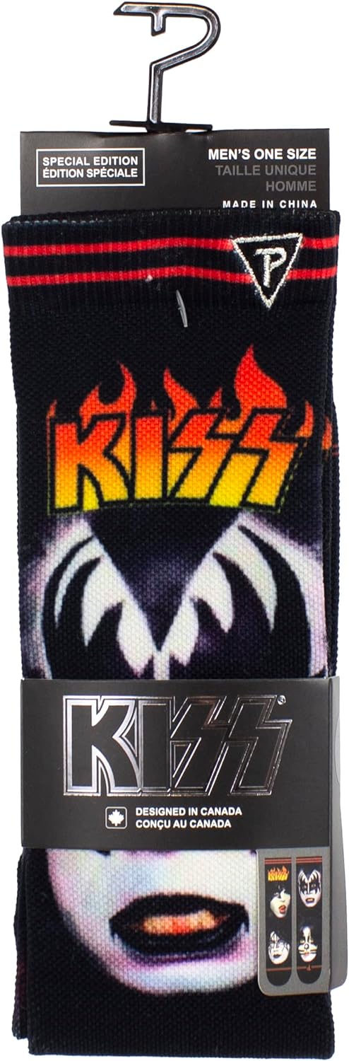 Licensed- KISS Presley Socks, Socks for Men and Women