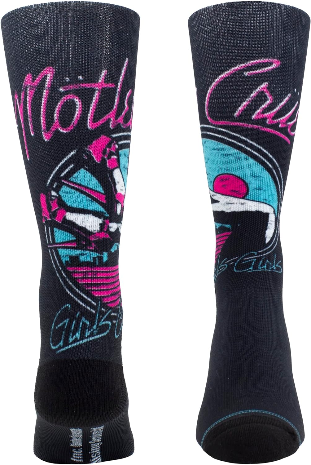 P PERRI'S SOCKS LTD. MOTLEY CRUE DYE SUB CREW