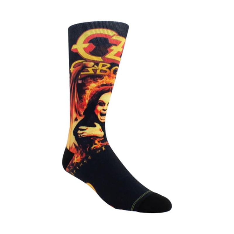 PERRI'S SOCKS Ozzy Prince of Darkness Socks, Black/White, 10