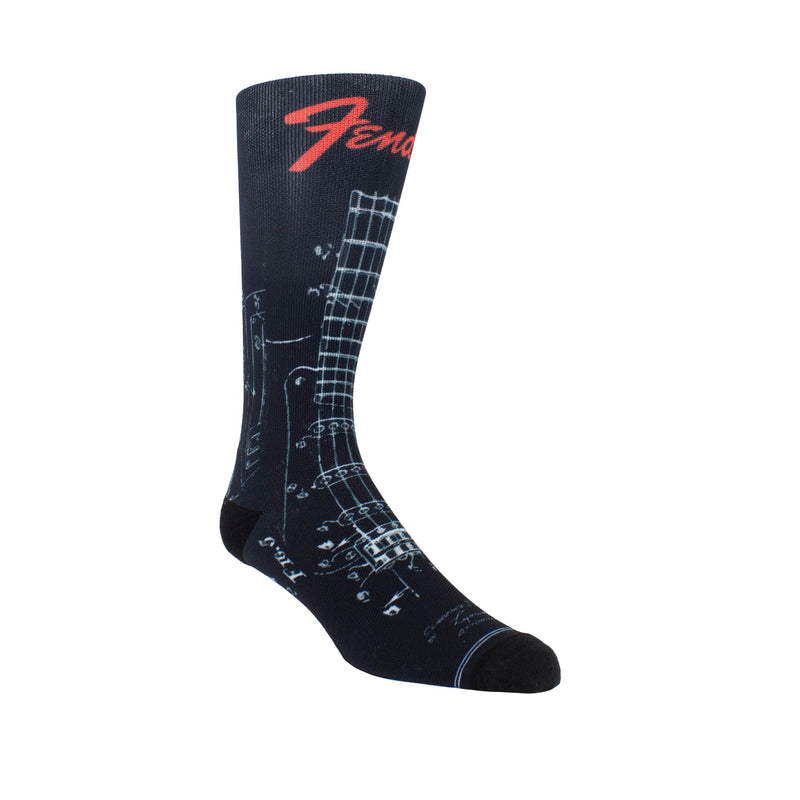 PERRI'S SOCKS AC/DC Officially Licensed Dye Sublimation Crew Socks - Cushioned Novelty Rock Band Socks for Men and Women