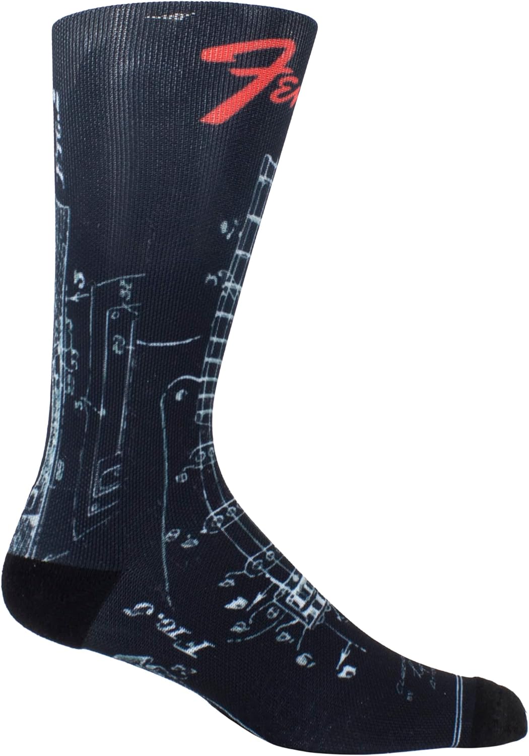 PERRI'S SOCKS AC/DC Officially Licensed Dye Sublimation Crew Socks - Cushioned Novelty Rock Band Socks for Men and Women