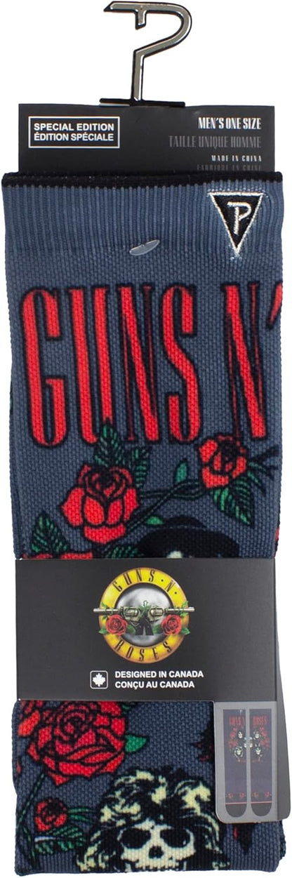 PERRI'S SOCKS Guns N' Roses Short Crew Socken Offiziell lizenzierte Rockband Neuheit Socken Premium Gepolsterte Socken für Damen und Herren