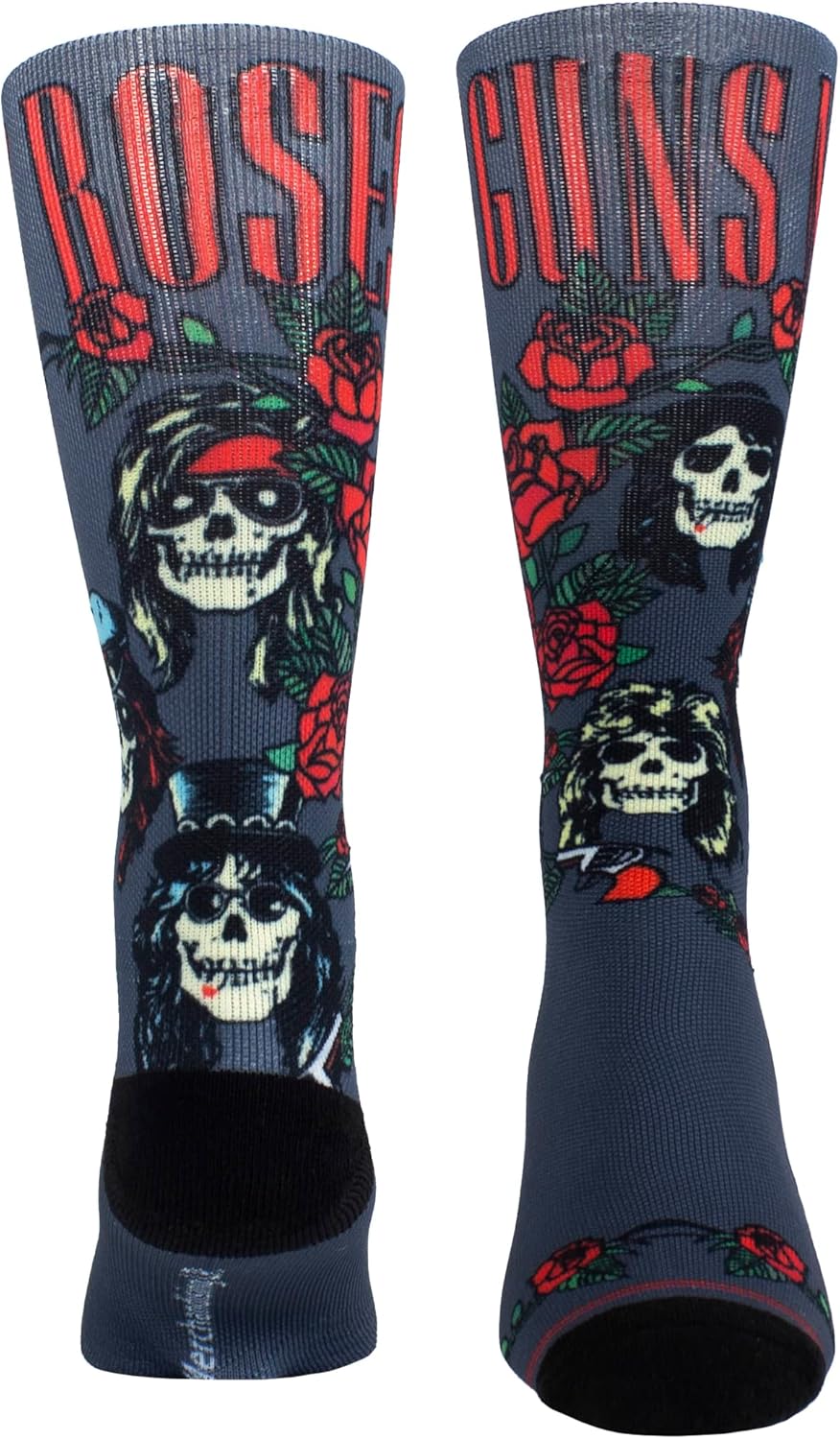 PERRI'S SOCKS Guns N' Roses Short Crew Socken Offiziell lizenzierte Rockband Neuheit Socken Premium Gepolsterte Socken für Damen und Herren