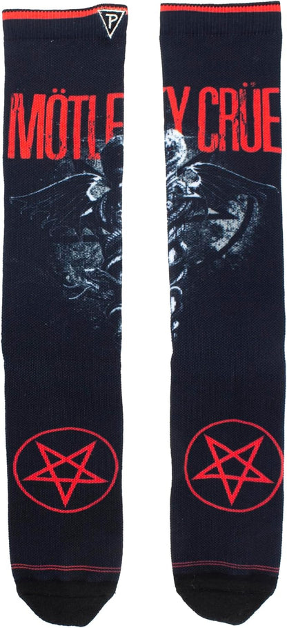 Perri's Leathers Motley Crue DYE Sublimation Crew, 001 Socks, Black, 28 EU