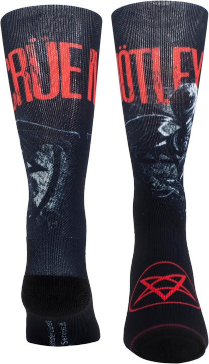 Perri's Leathers Motley Crue DYE Sublimation Crew, 001 Socks, Black, 28 EU