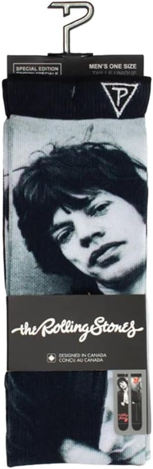 PERRI'S SOCKS Rolling Stones Mick 1975 Socks, Black, 28