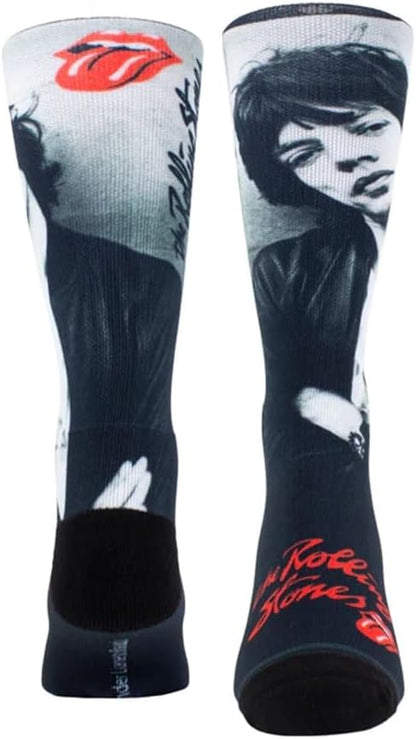 PERRI'S SOCKS Rolling Stones Mick 1975 Socks, Black, 28