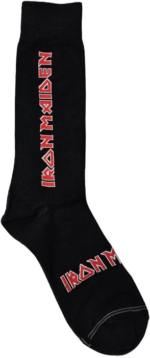 PERRI'S SOCKS Iron Maiden Gift Box Logo Socks, Black, 28