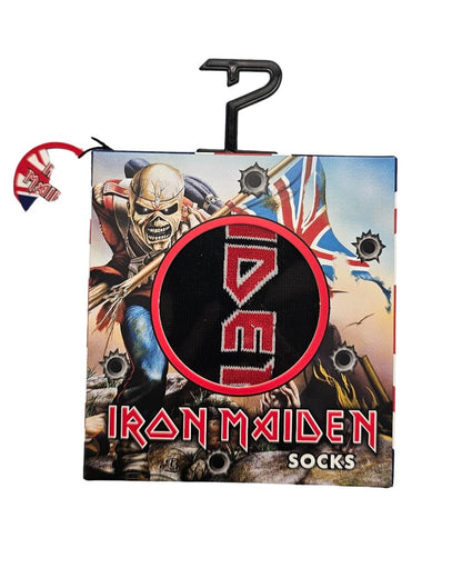 PERRI'S SOCKS Iron Maiden Gift Box Logo Socks, Black, 28