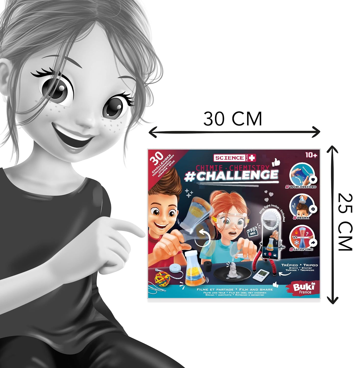Buki France- Chemistry Challenge (Nuevo 2021) Química, Multicolor, Medium (SP005