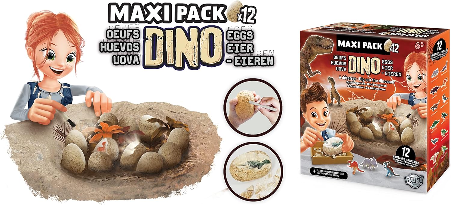 Buki - Dino Egg Maxi Pack, 2138