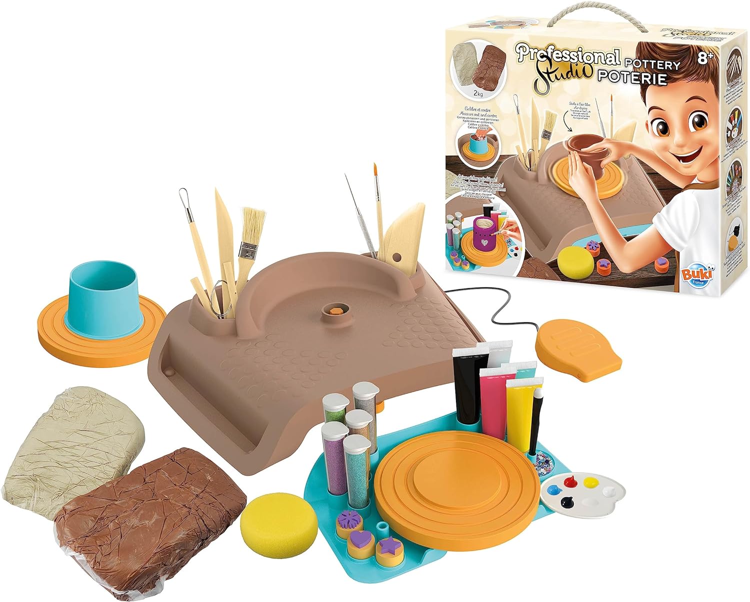 Buki Professional Studio Pottery Set with UK Plug