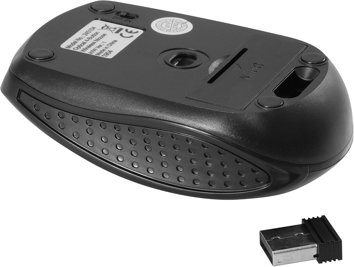 Equip Wireless Travel Optical Mouse - Black